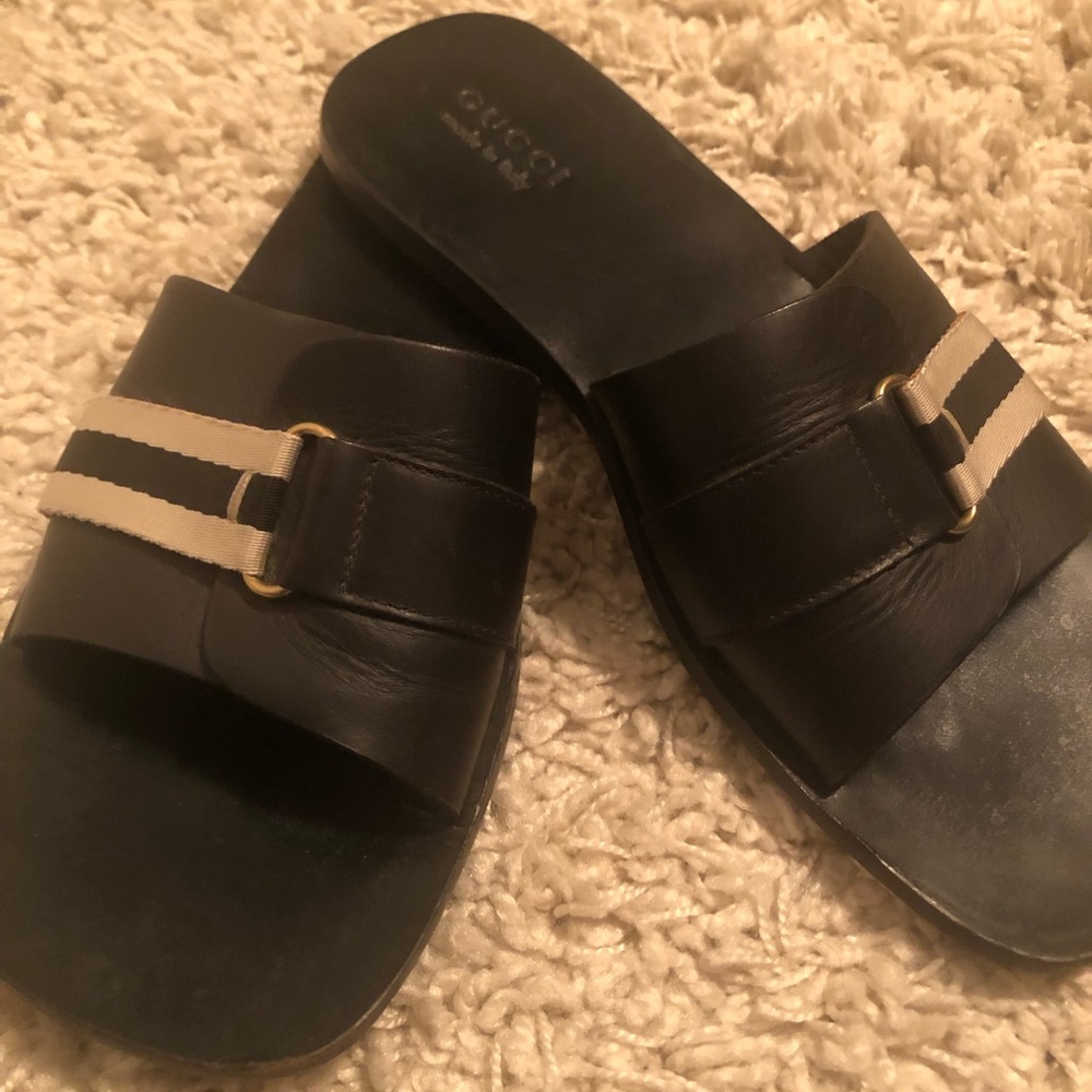 Gucci men’s leather sandals vintage